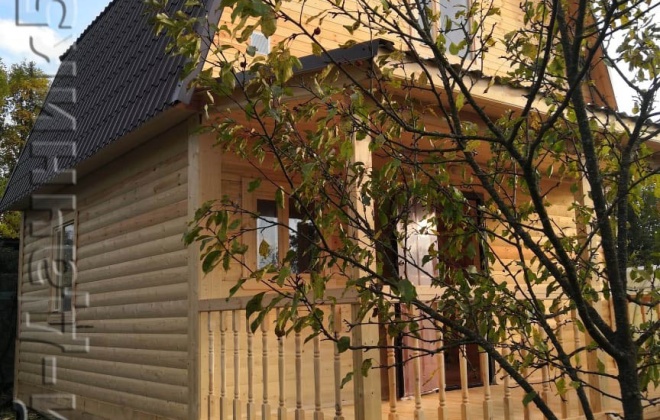 4 Брусовой дом К-11, 6×8, 75 м², Город Тверь, СНТ «Дружба» (2)